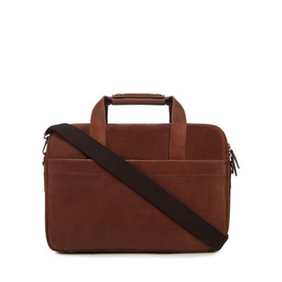 Tan 'Oscar' leather two handle bag
